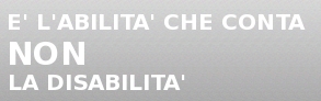 E' l'abilita' che conta, non la disabilita'